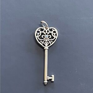 Tiffany & Co. Sapphire Enchanted Heart Key Pendant